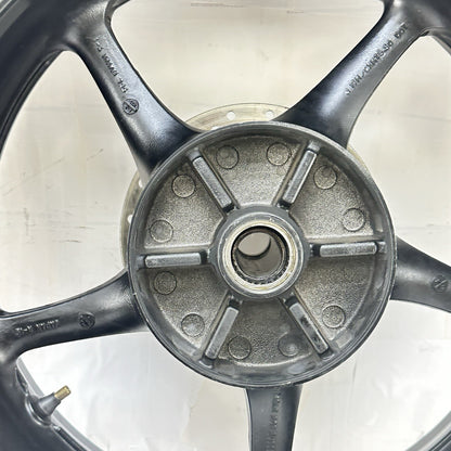 2003 - 2005 YAMAHA YZF R6 REAR WHEEL RIM TIRE RUBBER BACK BRAKE DISC ROTOR BLACK