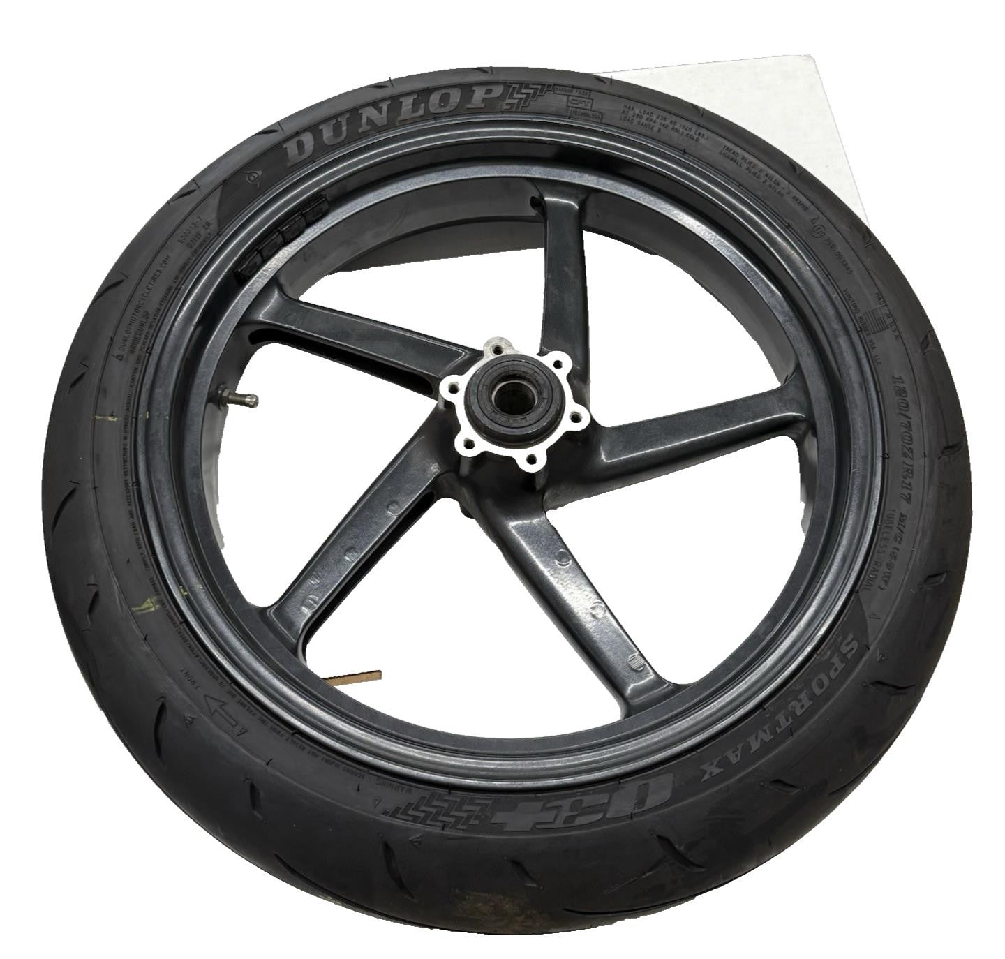 2001 - 2003 APRILIA RSV 1000 MILLE FRONT WHEEL RIM DUNLOP TIRE 120/70ZR17