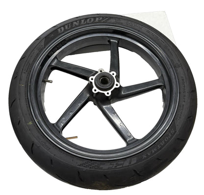 2001 - 2003 APRILIA RSV 1000 MILLE FRONT WHEEL RIM DUNLOP TIRE 120/70ZR17