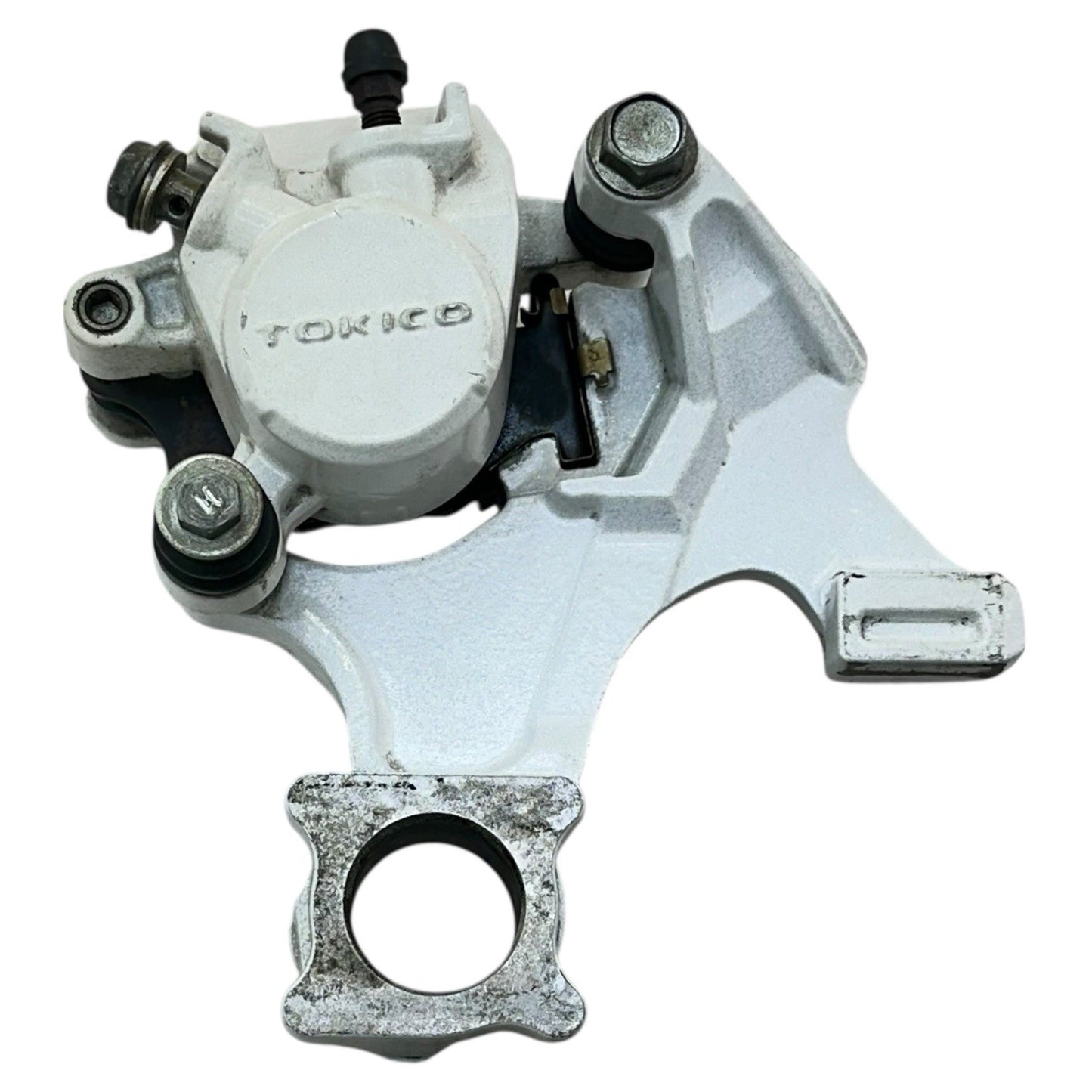 2007 2008 SUZUKI GSXR 1000 REAR BRAKE CALIPER BACK PADS MOUNT TOKICO WHITE OEM