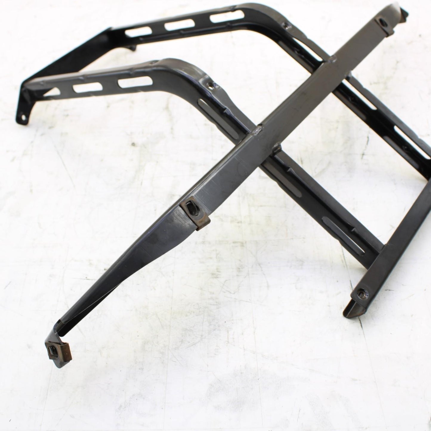 2008 CAN-AM SPYDER GS990 FRONT LOWER NOSE BAR MOUNT BRACKET STRAIGHT BLACK