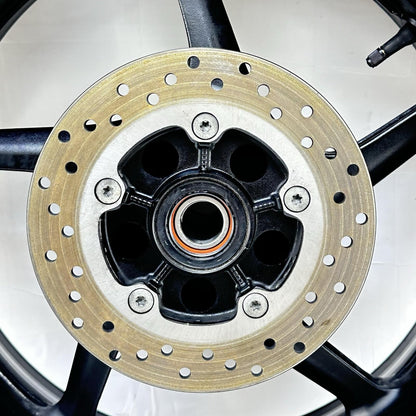 2009 - 2011 YAMAHA YZF R1 REAR WHEEL RIM TIRE BACK BRAKE DISC ROTOR BLACK STOCK