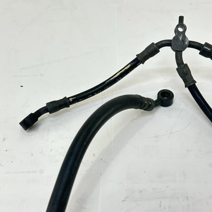 2007 - 2012 HONDA CBR600RR FRONT REAR BRAKE LINES CALIPER HOSES SET BLACK STOCK
