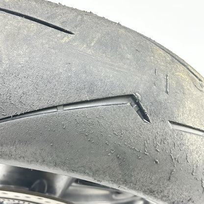 2013 - 2017 TRIUMPH DAYTONA 675R REAR WHEEL RIM BACK BRAKE DISC ROTOR TIRE BLACK