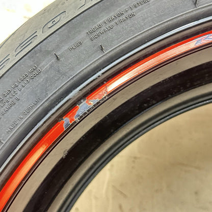 2011 - 2022 SUZUKI GSXR 600 GSXR 750 REAR WHEEL BACK RIM TIRE RUBBER BLACK OEM