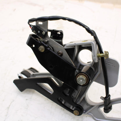 2008 2009 CAN-AM SPYDER GS LEFT REARSET BRAKE PEDAL FOOT PEG BRACKET SILVER