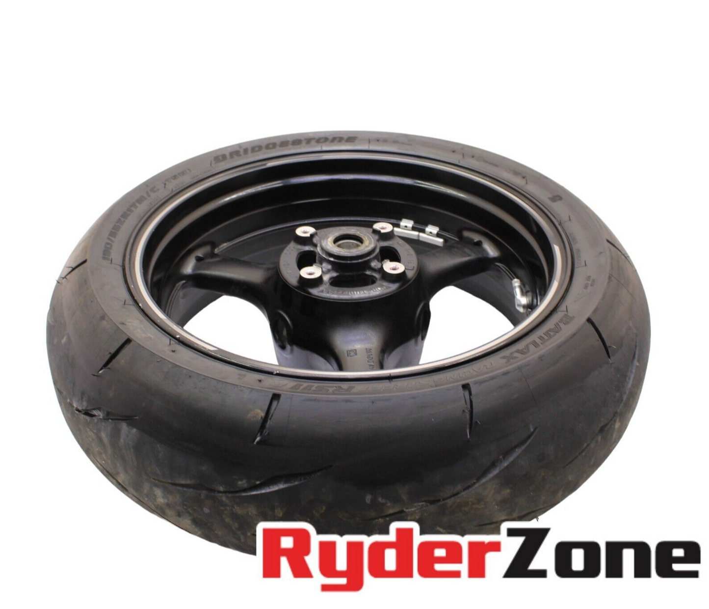 2017 - 2024 KAWASAKI NINJA ZX10R REAR WHEEL BACK STRAIGHT RIM BRIDGESTONE TIRE