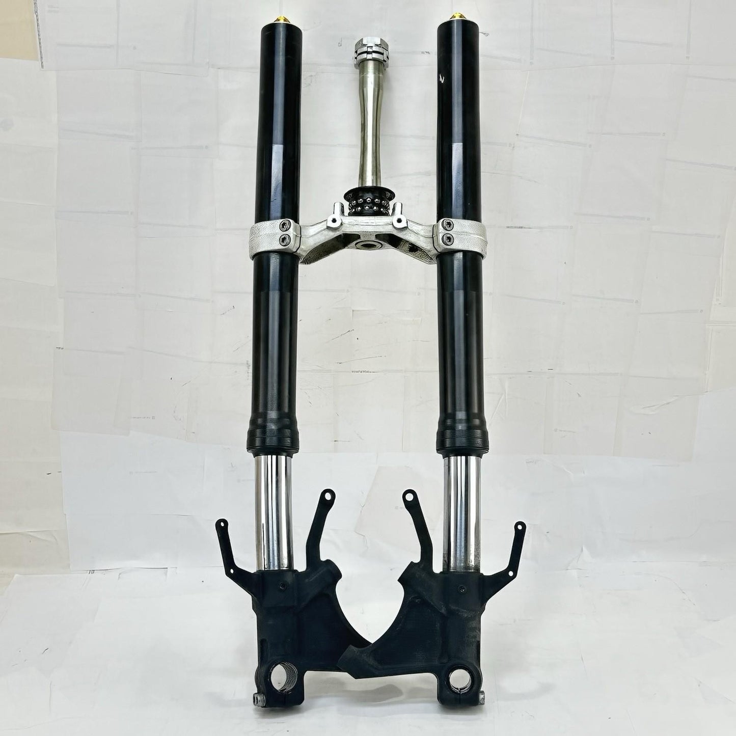 2003 - 2005 YAMAHA YZF R6 FORKS FRONT SUSPENSION ABSORBERS TRIPLE TREE STRAIGHT