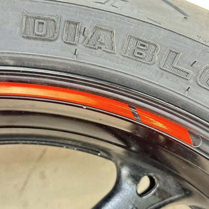 2011 - 2022 SUZUKI GSXR 600 GSXR 750 REAR WHEEL BACK RIM TIRE RUBBER BLACK OEM