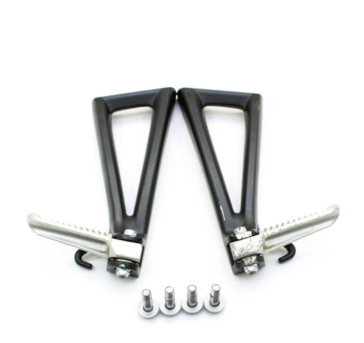 2008 - 2016 YAMAHA YZF R6 PASSENGER PEGS FOOT REST REAR SET BLACK RIGHT LEFT