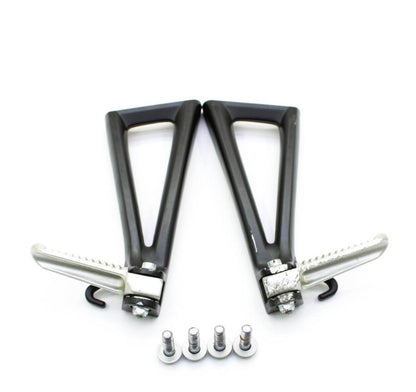 2008 - 2016 YAMAHA YZF R6 PASSENGER PEGS FOOT REST REAR SET BLACK RIGHT LEFT