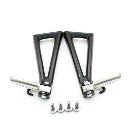 2008 - 2016 YAMAHA YZF R6 PASSENGER PEGS FOOT REST REAR SET BLACK RIGHT LEFT
