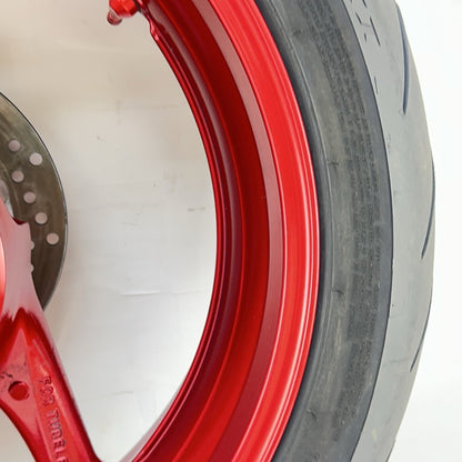 2011 - 2026 SUZUKI GSXS 600 GSXR 750 REAR WHEEL RIM TIRE BACK BRAKE ROTOR RED