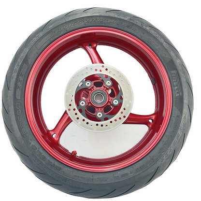 2011 - 2026 SUZUKI GSXS 600 GSXR 750 REAR WHEEL RIM TIRE BACK BRAKE ROTOR RED