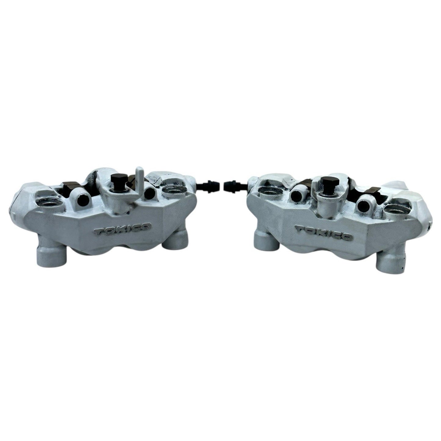 2007 2008 SUZUKI GSXR 1000 FRONT BRAKE CALIPERS LEFT RIGHT SET PAIR WHITE TOKICO