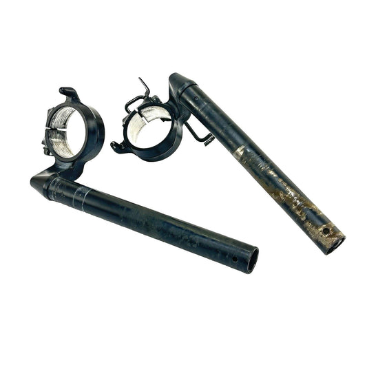 2007 - 2012 HONDA CBR600RR CLIP ON HANDLE BARS LEFT RIGHT SET PAIR BLACK STOCK