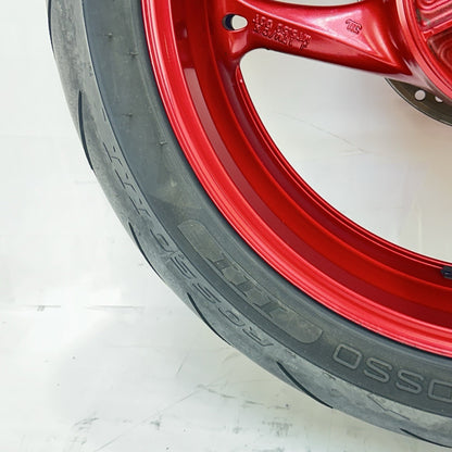 2011 - 2026 SUZUKI GSXS 600 GSXR 750 REAR WHEEL RIM TIRE BACK BRAKE ROTOR RED