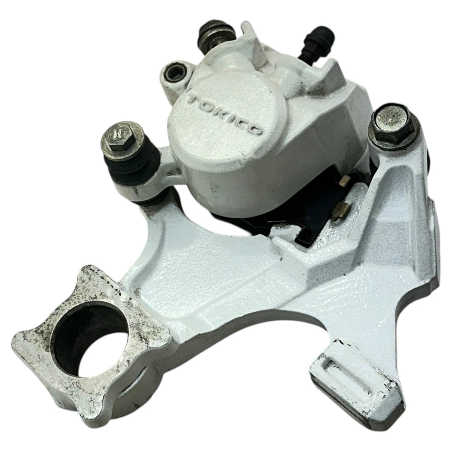 2007 2008 SUZUKI GSXR 1000 REAR BRAKE CALIPER BACK PADS MOUNT TOKICO WHITE OEM