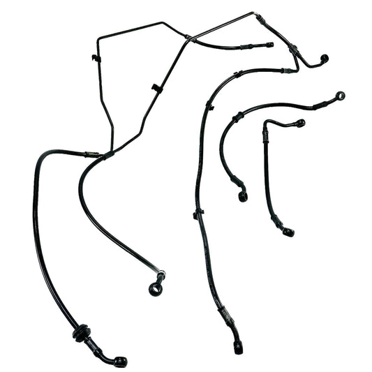 2021 - 2026 APRILIA RS 660 ABS BRAKE LINES HOSES FRONT REAR SET BLACK STOCK