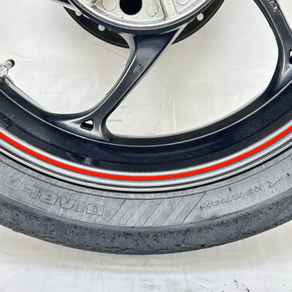 2013 - 2017 TRIUMPH DAYTONA 675R REAR WHEEL RIM BACK BRAKE DISC ROTOR TIRE BLACK