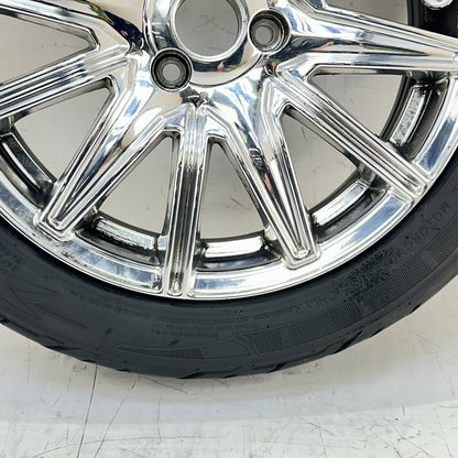 2016 CAN-AM SPYDER RT FRONT WHEEL RIM TIRE RUBBER SILVER CHROME STOCK