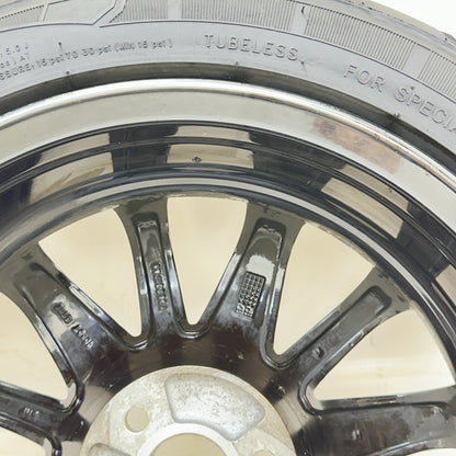 2016 CAN-AM SPYDER RT FRONT WHEEL RIM TIRE RUBBER SILVER CHROME STOCK