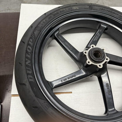 2001 - 2003 APRILIA RSV 1000 MILLE FRONT WHEEL RIM DUNLOP TIRE 120/70ZR17