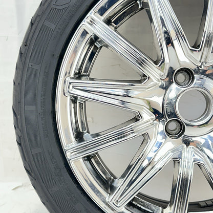 2016 CAN-AM SPYDER RT FRONT WHEEL RIM TIRE RUBBER SILVER CHROME STOCK