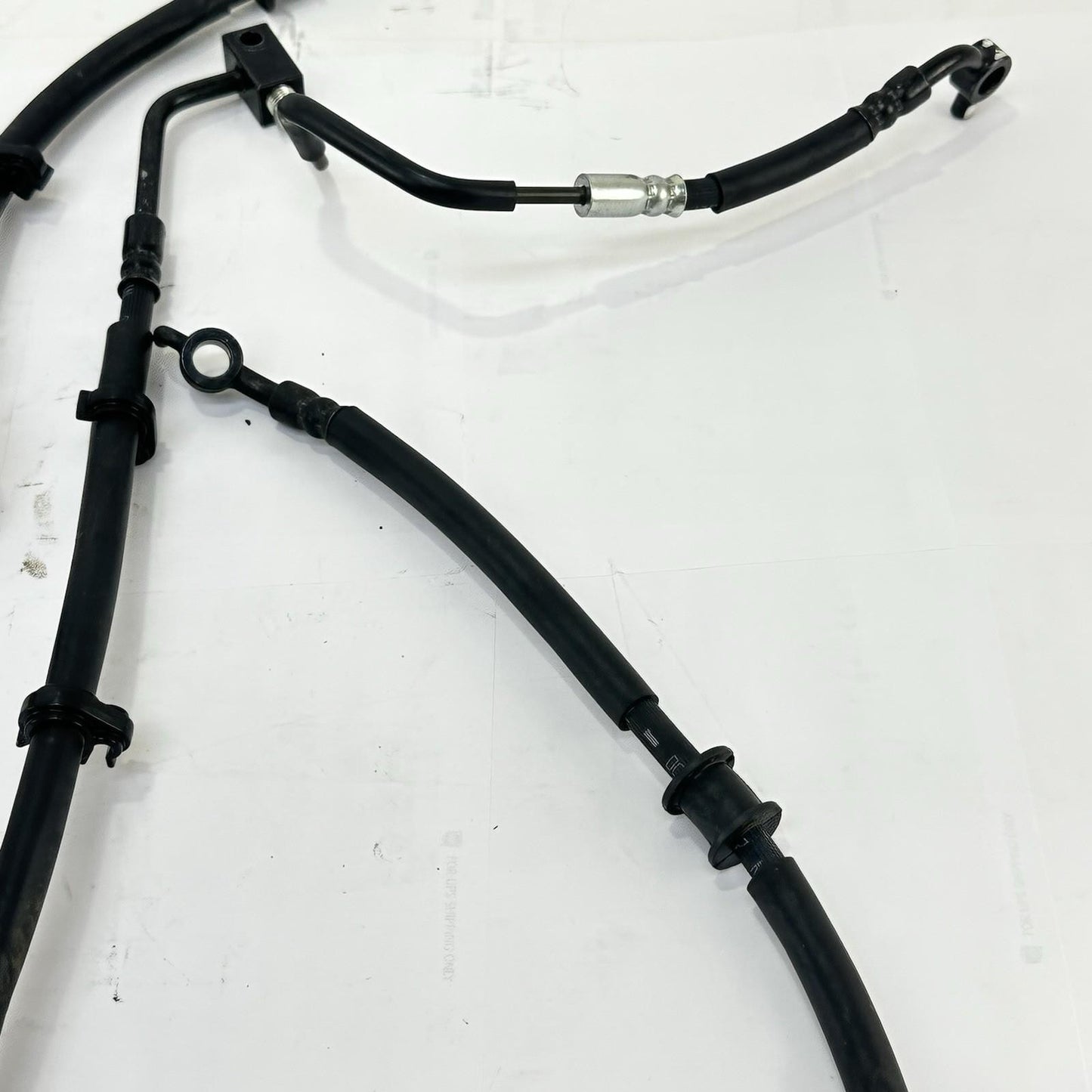 2024 - 2026 KAWASAKI NINJA ZX6R ABS BRAKE LINES FRONT REAR SET BLACK STOCK