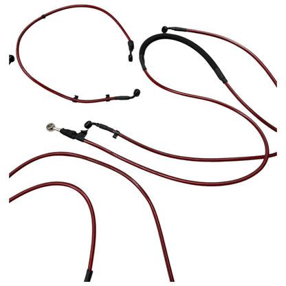 2020 - 24 BMW S1000RR ABS HOSE SET RED LINES FRONT BACK BRAKE HOSES AFTERMARKET