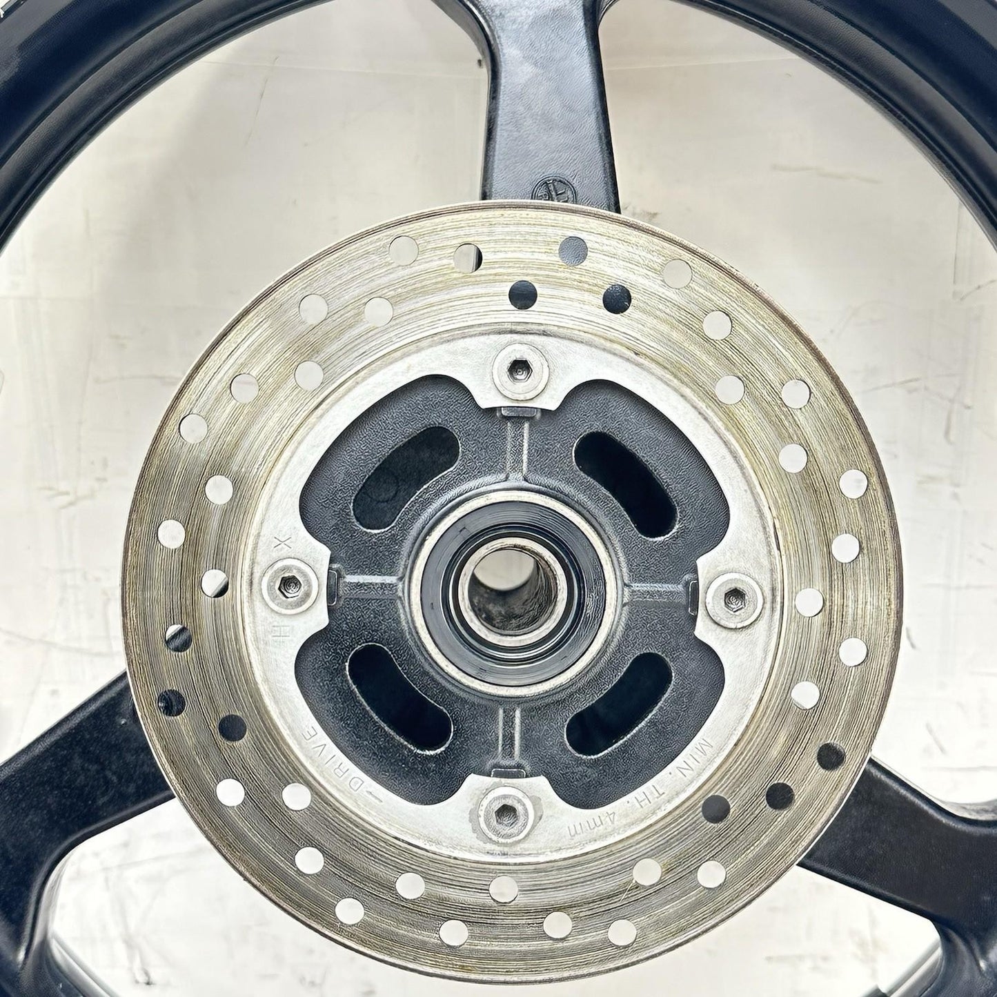2007 - 2012 HONDA CBR600RR REAR WHEEL RIM TIRE BACK BRAKE ROTOR DISC BLACK