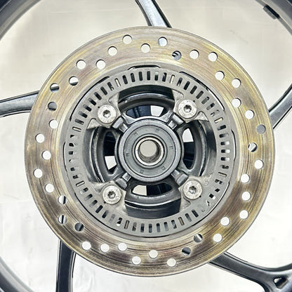 2013 - 2017 TRIUMPH DAYTONA 675R REAR WHEEL RIM BACK BRAKE DISC ROTOR TIRE BLACK