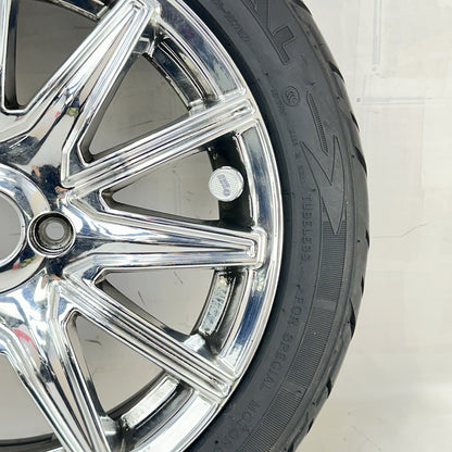 2016 CAN-AM SPYDER RT FRONT WHEEL RIM TIRE RUBBER SILVER CHROME STOCK