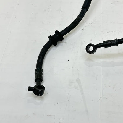 2007 - 2012 HONDA CBR600RR FRONT REAR BRAKE LINES CALIPER HOSES SET BLACK STOCK