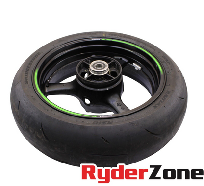 2016 - 2024 KAWASAKI NINJA ZX10R REAR WHEEL BACK STRAIGHT RIM BRIDGESTONE TIRE