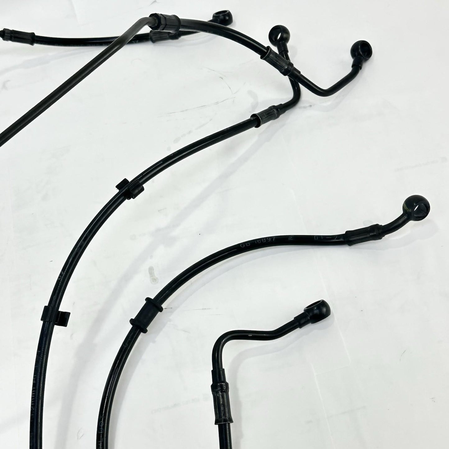 2021 - 2026 APRILIA RS 660 ABS BRAKE LINES HOSES FRONT REAR SET BLACK STOCK