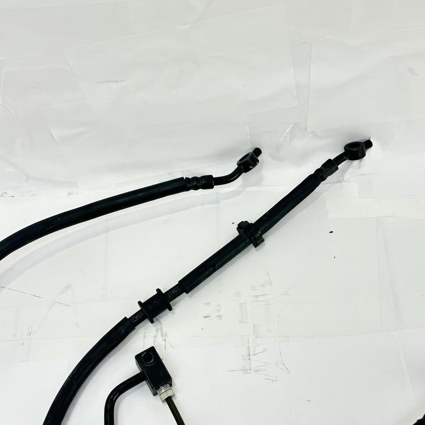 2024 - 2026 KAWASAKI NINJA ZX6R ABS BRAKE LINES FRONT REAR SET BLACK STOCK