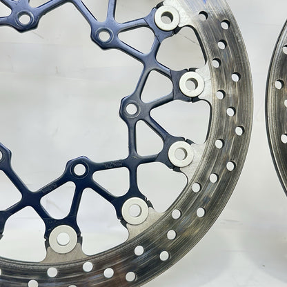 2008 - 2010 SUZUKI GSXR 600 GSXR 750 FRONT BRAKE ROTORS DISCS LEFT RIGHT BOLTS