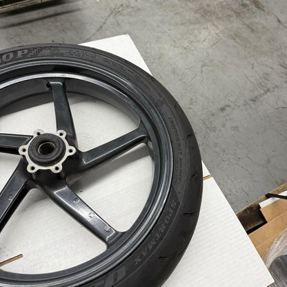 2001 - 2003 APRILIA RSV 1000 MILLE FRONT WHEEL RIM DUNLOP TIRE 120/70ZR17