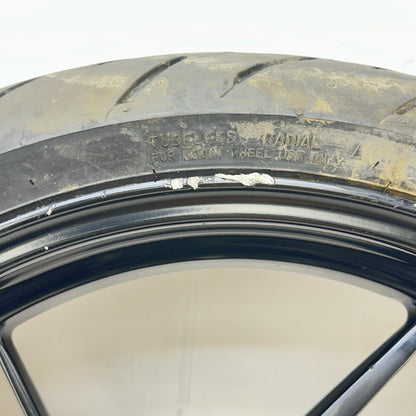 2016 - 2019 DUCATI PANIGALE 959 FRONT WHEEL RIM TIRE BLACK STOCK *DAMAGED*