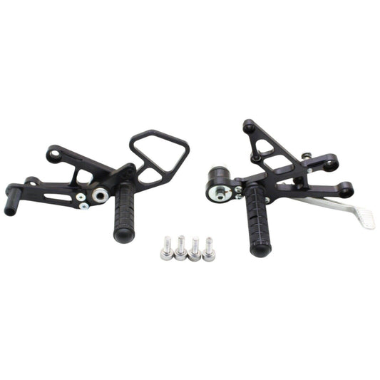 2008 - 2011 HONDA CBR1000RR CFMOTORSPORTS REARSETS RIGHT LEFT SIDE BOLTS BLACK