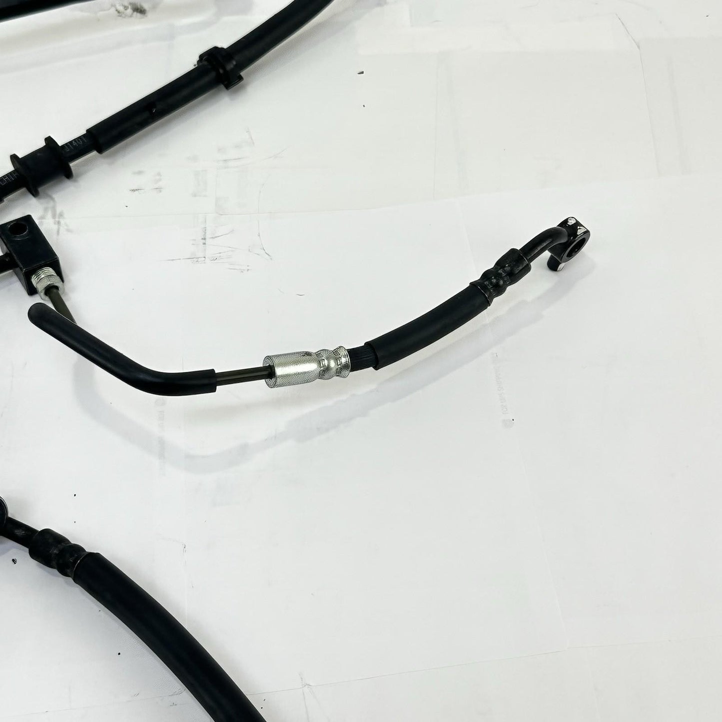 2024 - 2026 KAWASAKI NINJA ZX6R ABS BRAKE LINES FRONT REAR SET BLACK STOCK
