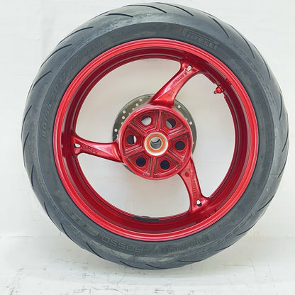2011 - 2026 SUZUKI GSXS 600 GSXR 750 REAR WHEEL RIM TIRE BACK BRAKE ROTOR RED