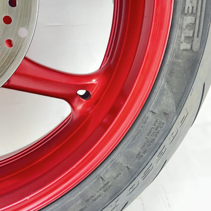 2011 - 2026 SUZUKI GSXS 600 GSXR 750 REAR WHEEL RIM TIRE BACK BRAKE ROTOR RED