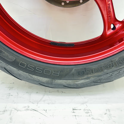 2011 - 2026 SUZUKI GSXS 600 GSXR 750 REAR WHEEL RIM TIRE BACK BRAKE ROTOR RED