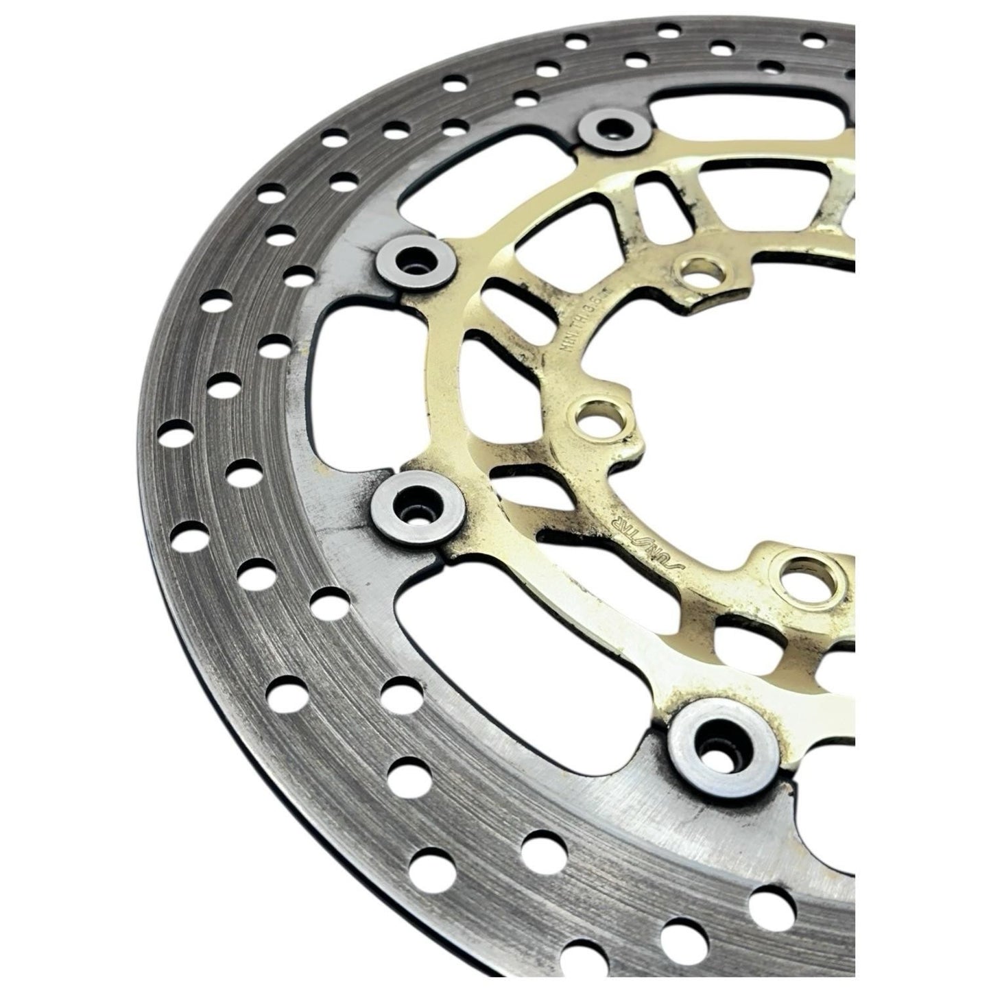 2006 - 2008 TRIUMPH DAYTONA 675 FRONT BRAKE ROTORS LEFT RIGHT DISC GOLD STRAIGHT