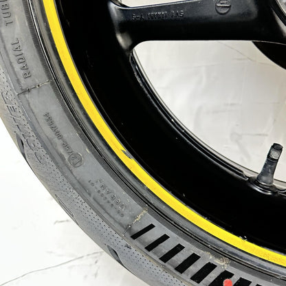 2009 - 2011 YAMAHA YZF R1 REAR WHEEL RIM TIRE BACK BRAKE DISC ROTOR BLACK STOCK