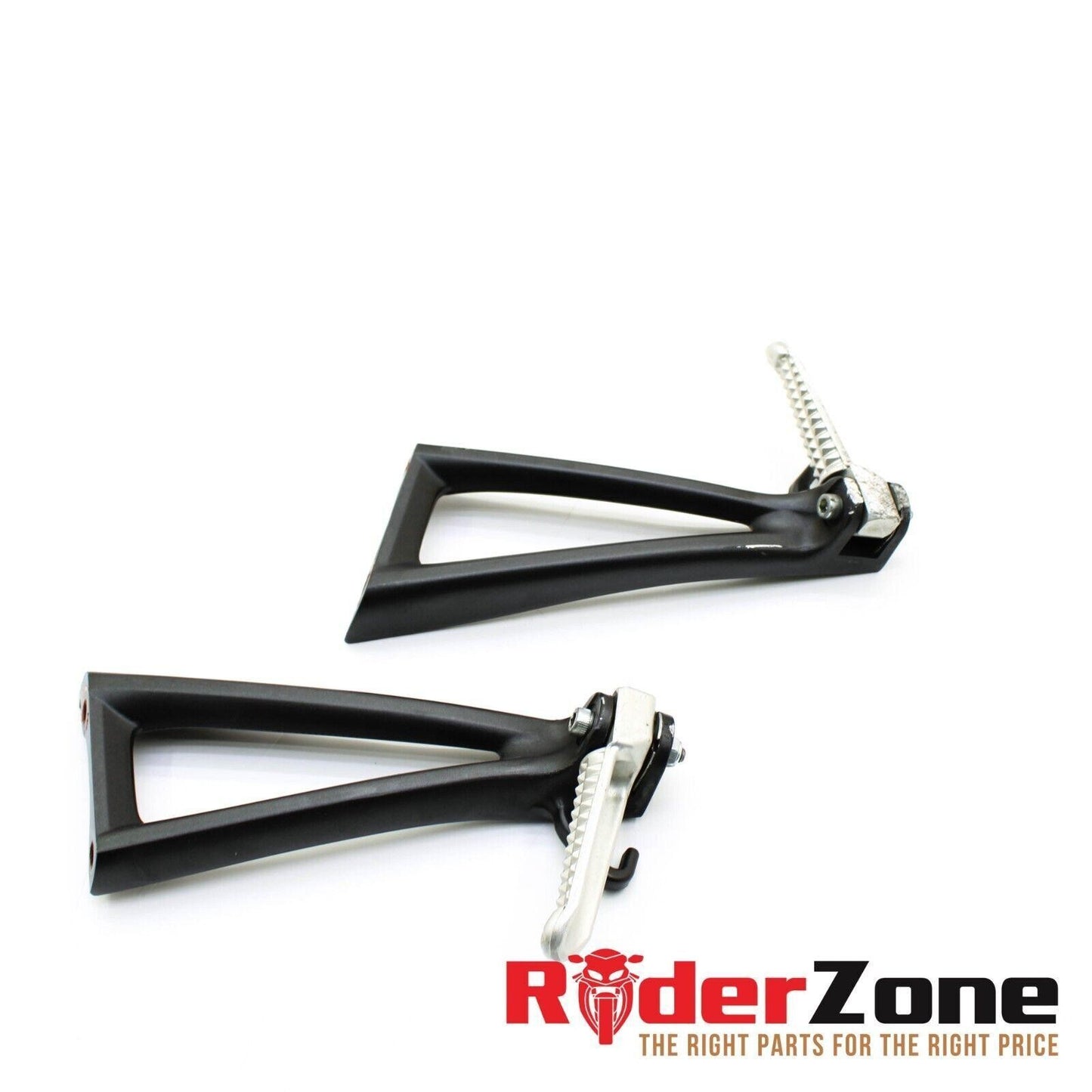 2008 - 2016 YAMAHA YZF R6 PASSENGER PEGS FOOT REST REAR SET BLACK RIGHT LEFT