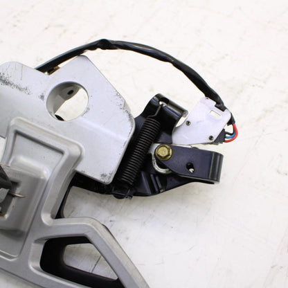 2008 2009 CAN-AM SPYDER GS LEFT REARSET BRAKE PEDAL FOOT PEG BRACKET SILVER