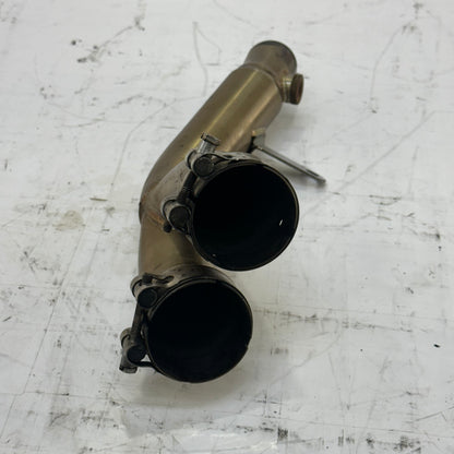 2008 - 2016 YAMAHA YZF R6 YOSHIMURA EXHAUST MID PIPE 2 TO 1 SYSTEM MUFFLER *RASH*